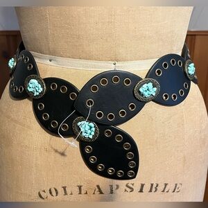 Shaped Belt / Turq Stones